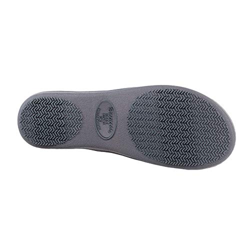isotoner Women's Indoor/Outdoor Slip-on Space Knit Andrea Slide Slippers , Ash, 7-8 - Image 3