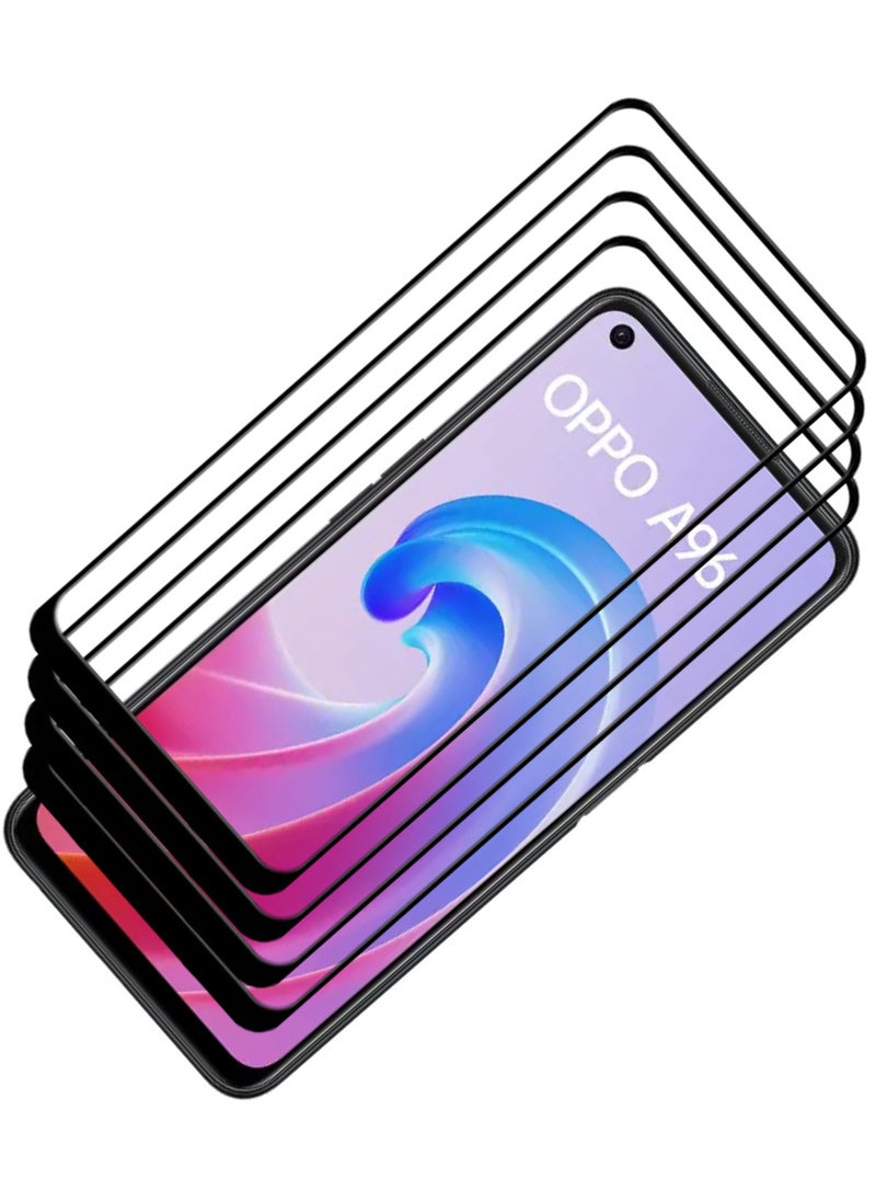 ACLIX 4 Pieces Antistatic ESD Dustproof Premium Quality High Definition Tempered Glass Screen Protector Designed For Oppo A96 - Image 1