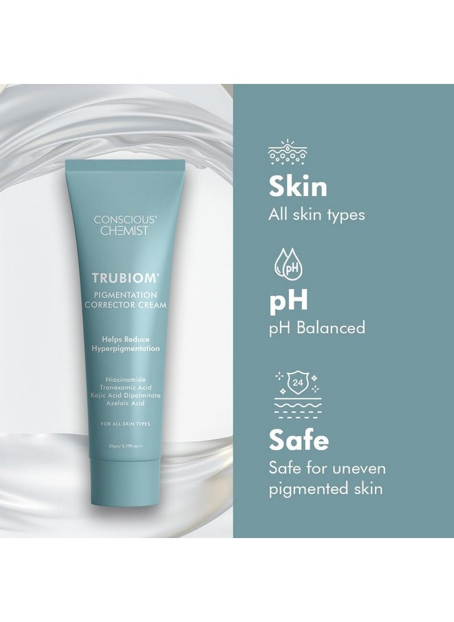 CONSCIOUS CHEMIST - Kojic Acid Face Cream | 20G | Azelaic Acid Cream, Face Cream For Men & Women, Niacinamide & Tranexamic Acid, Anti Pigmentation Cream, Reduce Dark Spots, All Skin Type - Trubiom - Image 1