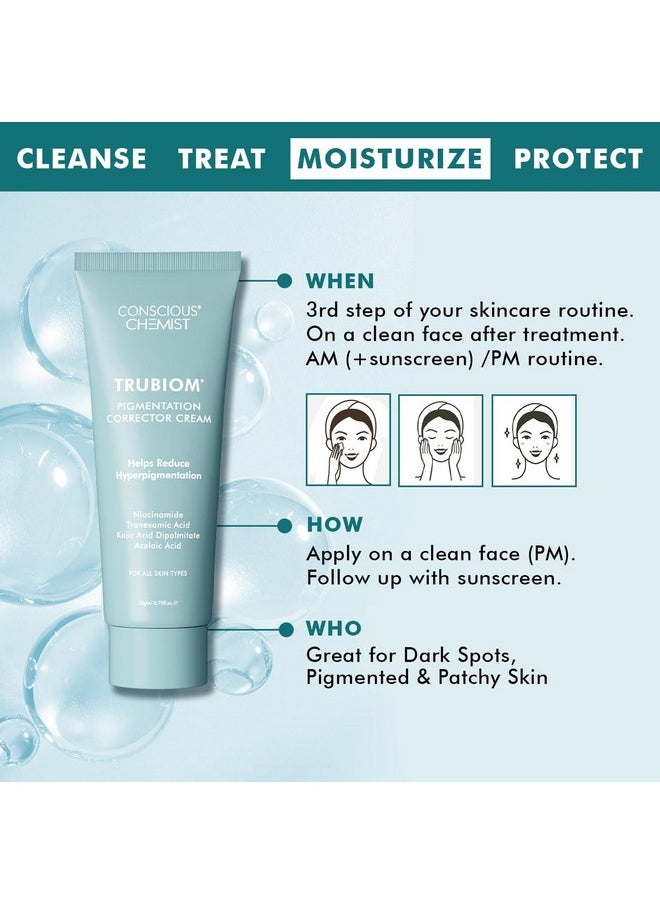 CONSCIOUS CHEMIST - Kojic Acid Face Cream | 20G | Azelaic Acid Cream, Face Cream For Men & Women, Niacinamide & Tranexamic Acid, Anti Pigmentation Cream, Reduce Dark Spots, All Skin Type - Trubiom - Image 1
