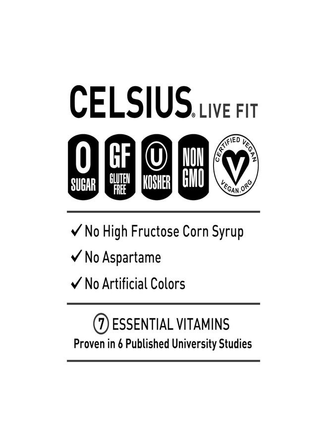 CELSIUS Fizz Free Dragon Fruit Lime, Sugar Free Energy Drink, 12 Fl Oz (Pack of 12) - Image 4