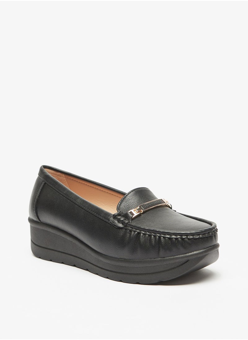 Flora Bella By Shoexpress - Womens Oaklan Textured Slip-On Walking Shoes - Image 1