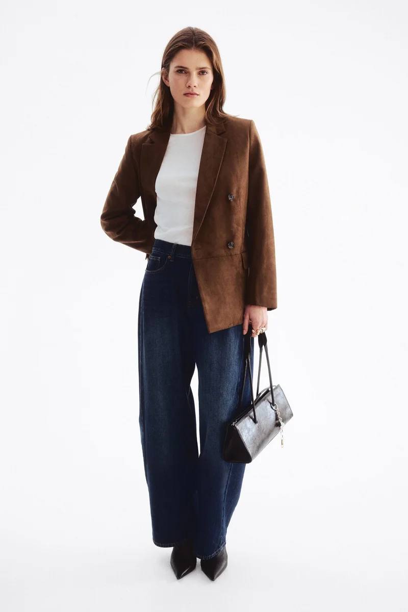 اتش اند ام بليزر بصف مزدوج من الأزرار