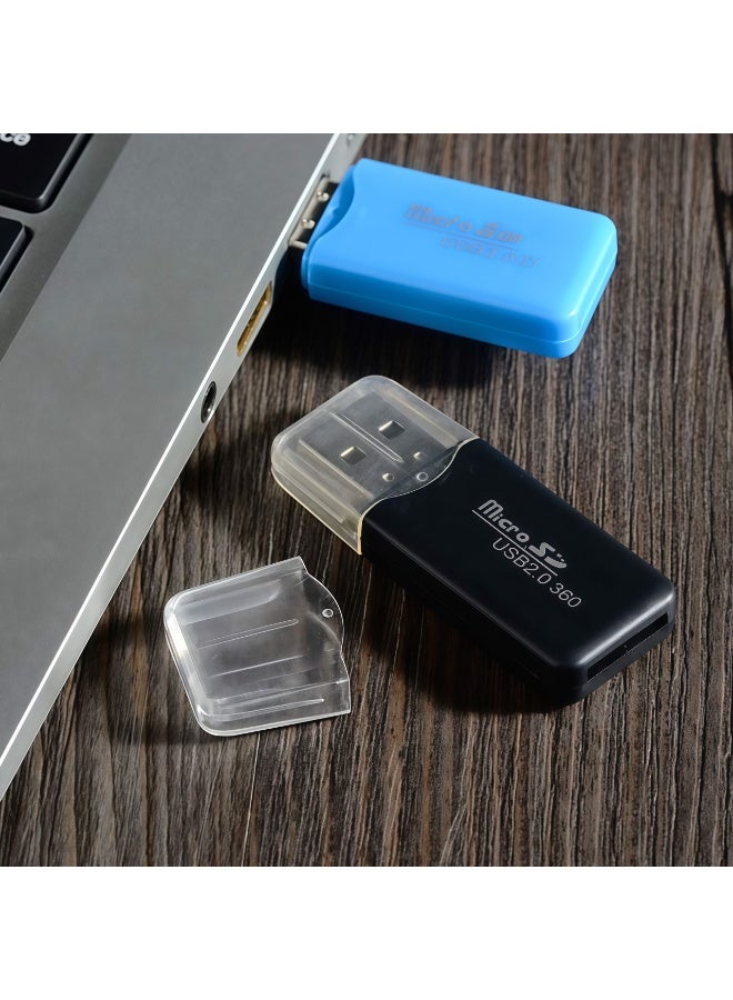 XiuWoo Card Reader,USB 2.0 Micro SD TF Card Reader,T-High Speed Portable Flash,Micro SD Card Reader, 2-in-1 SD Card Reader to USB Adapter, Memory Card Reader,for TF Micro SD SD,for Windows 7 Laptop(Black) - Image 5