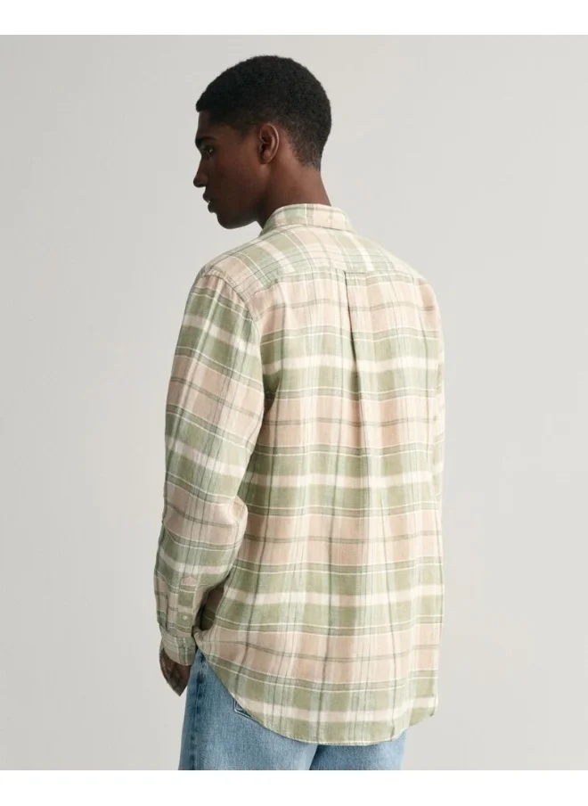 GANT Gant Regular Fit Madras Linen Shirt