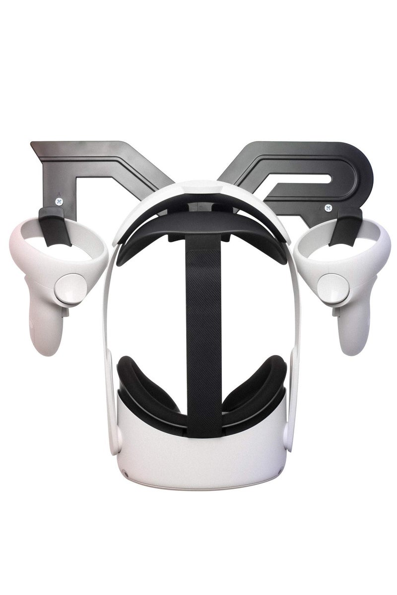 XICEN Wall Mount Stand for Quest 3S/3/Quest 2/ 2 Pro, VR Headset and Controller Hook Compatible with Valve Index, PSVR 2, HTC Vive, Vive Pro, Pico 4 - Image 1
