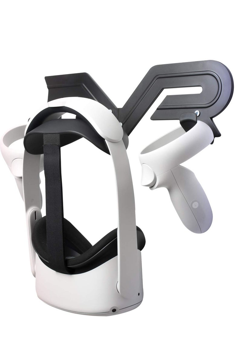 XICEN Wall Mount Stand for Quest 3S/3/Quest 2/ 2 Pro, VR Headset and Controller Hook Compatible with Valve Index, PSVR 2, HTC Vive, Vive Pro, Pico 4 - Image 3