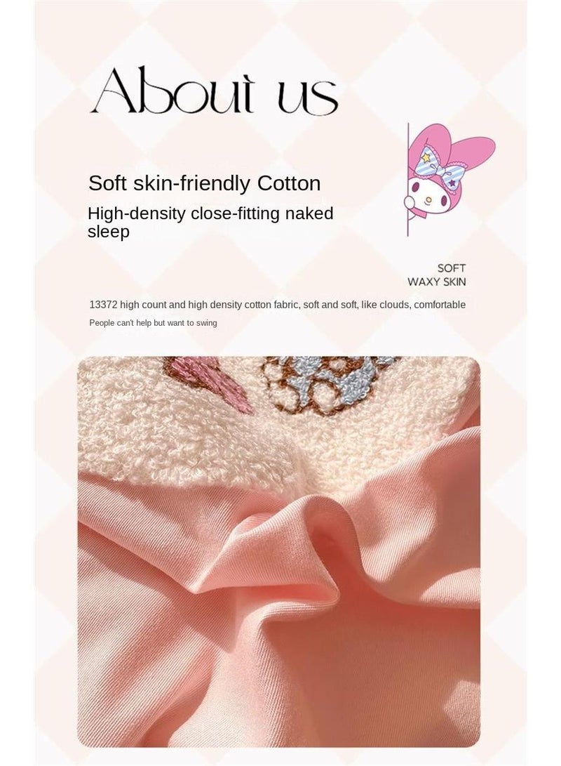 Bluejw Kuromi Anime Bedding Set 4 Piece 3D Cartoon Cute Printed Soft Microfiber Comforter Set with Zipper Closer Gifts for Kids Teenagers Adult - Image 3