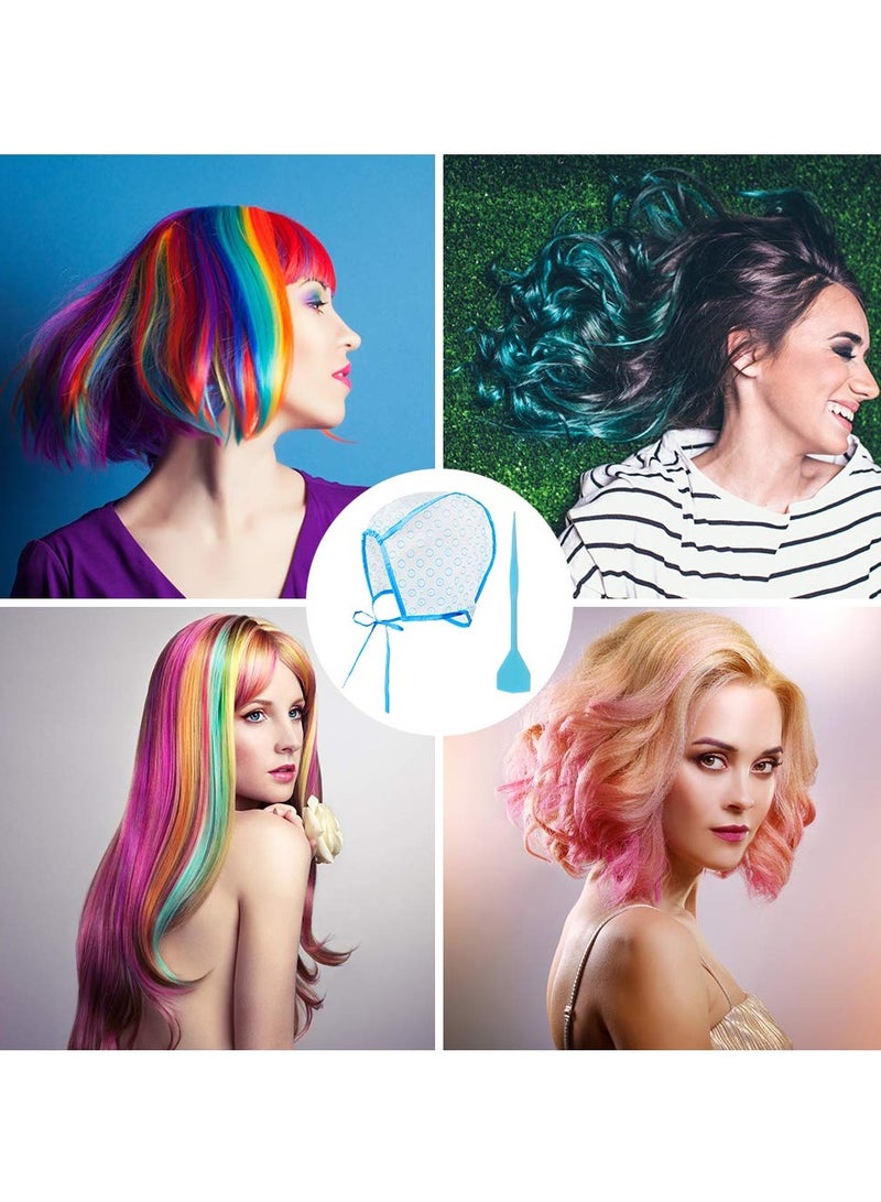 SOLARAE Disposable Hair Coloring Cap, Professional Hair Coloring Cap with Plastic Hook Needles for Hair Coloring Salon Disposable Hairdressing Dyeing Staining Tools for Women Men (15Pcs) - Image 2