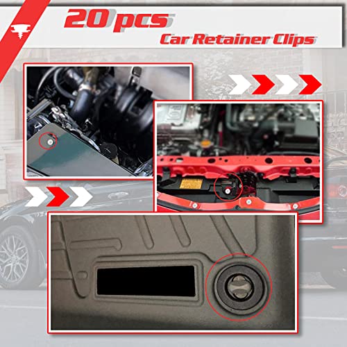 OTUAYAUTO 20PCS Car Floor Mat Clips - Universal Automotive Carpet Clips Holder Clamps - Image 5