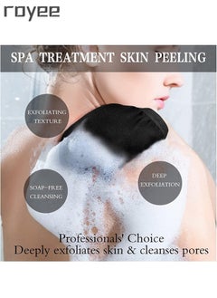 Royee 1 Pack Exfoliating Mitts Body Scrub Glove Bath SPA Exfoliating, Dual-Sided Deep Clean Exfoliation Scrubbing Mitt, Dead Skin Remover Glove Deep Body Scrubber for Women and Men11  - Image 4