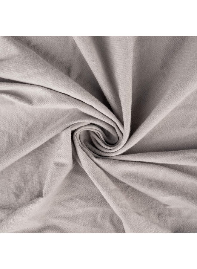 SHEETWORLD.COM SheetWorld Fitted Pack N Play Playard Sheet Compatible with Maxi COSI Swift Play Yard 31 x 39 inches, 100% Cotton Jersey, Hypoallergenic, Butter Soft, Silver Grey, Made in USA - Image 3