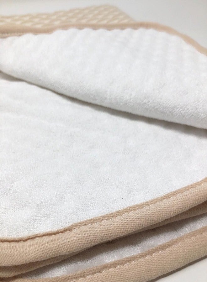 Tiny Undies وسادة تغيير حفاضات الأطفال المقاومة للماء - سطح علوي من القطن الناعم، ظهر من مادة TPU مانعة للتسرب، قابلة لإعادة الاستخدام والغسل لتدريب الأطفال على استخدام المرحاض والتواصل بشأن التبول والتبرز (مخططة) - Image 3