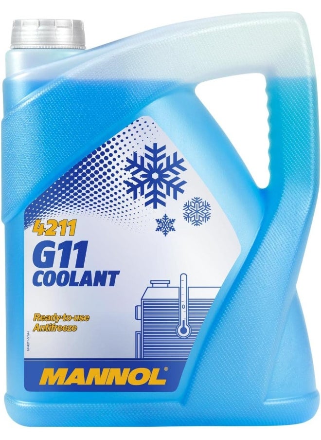 MANNOL Blue Antifreeze Coolant 5L Ready Mixed G11 