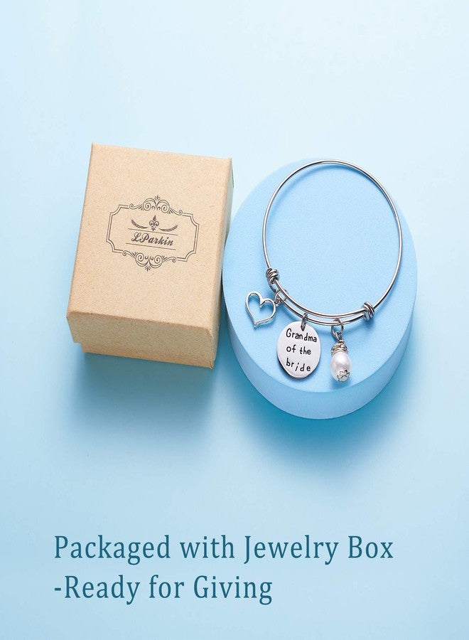 LParkin Grandma Of Bride Bracelet Nana Gifts Great Grandmother Bangle Bracelets Wedding Gift - Image 5