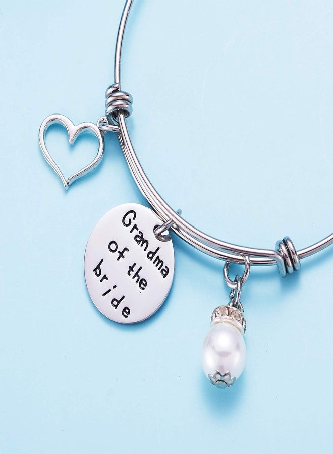 LParkin Grandma Of Bride Bracelet Nana Gifts Great Grandmother Bangle Bracelets Wedding Gift - Image 4