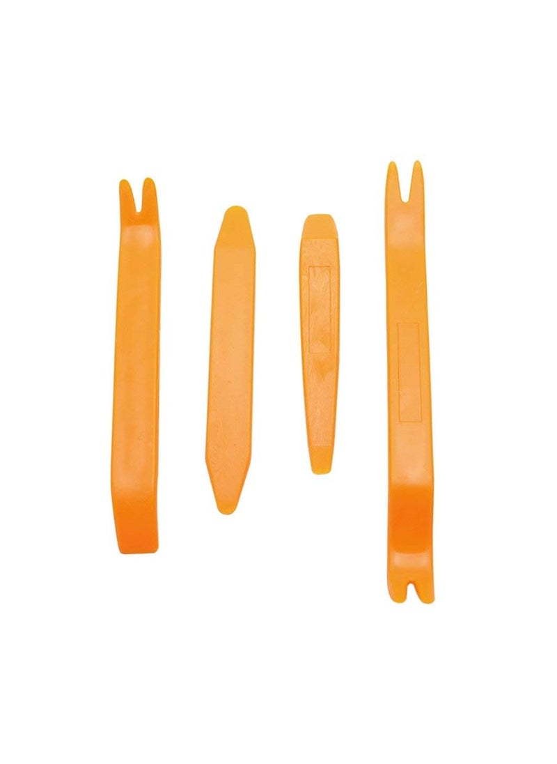 KASTWAVE 4Pcs Auto Plastic Removal Pry Tools, Trim Removal Car Panel Dash, Radio, Door, Terminal Interior Accessories Removal Tool Kit Professional grade Kit  - Image 1