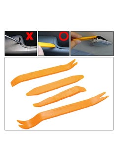 KASTWAVE 4Pcs Auto Plastic Removal Pry Tools, Trim Removal Car Panel Dash, Radio, Door, Terminal Interior Accessories Removal Tool Kit Professional grade Kit  - Image 5