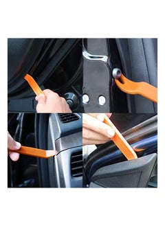 KASTWAVE 4Pcs Auto Plastic Removal Pry Tools, Trim Removal Car Panel Dash, Radio, Door, Terminal Interior Accessories Removal Tool Kit Professional grade Kit  - Image 2