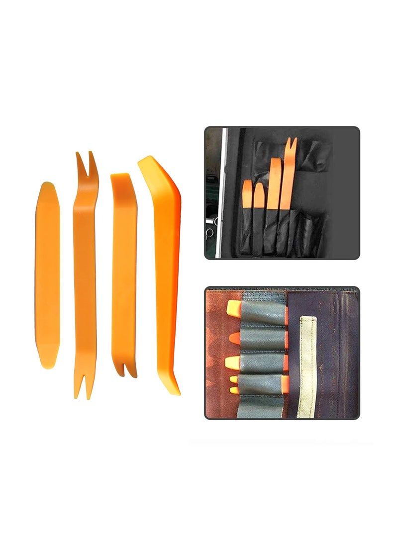 KASTWAVE 4Pcs Auto Plastic Removal Pry Tools, Trim Removal Car Panel Dash, Radio, Door, Terminal Interior Accessories Removal Tool Kit Professional grade Kit  - Image 4