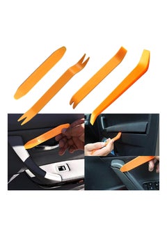 KASTWAVE 4Pcs Auto Plastic Removal Pry Tools, Trim Removal Car Panel Dash, Radio, Door, Terminal Interior Accessories Removal Tool Kit Professional grade Kit  - Image 3