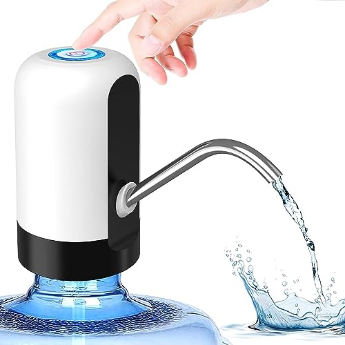 Konquer TimeS KTS Automatic Wireless Water Can Dispenser Pump for 20 Litre Bottle Can, White/Black - Image 1