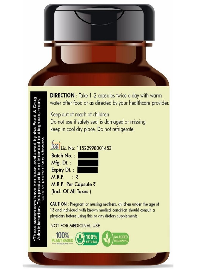 AYURVEDASHREE Garcinia Extract 500mg - 60 Vegetarian Capsules|Garcinia Cambogia| All Natural | 100% Vegan | Gluten-Free | GMP Certified - Image 2