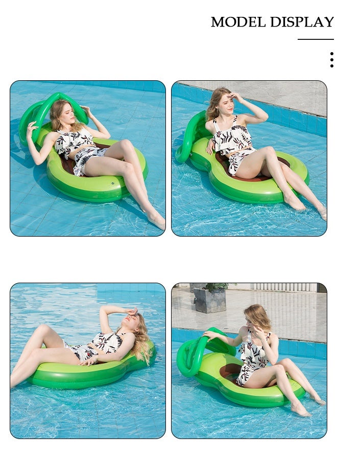 DUNISO عوامات حمام السباحة، عوامات حمام السباحة القابلة للنفخ للرجال والنساء، عوامات مائية قابلة للنفخ، عوامات حمام السباحة للكبار، كرسي استلقاء، سرير عائم، عوامات حمام السباحة المبردة، عوامات حفلات الصيف - Image 3