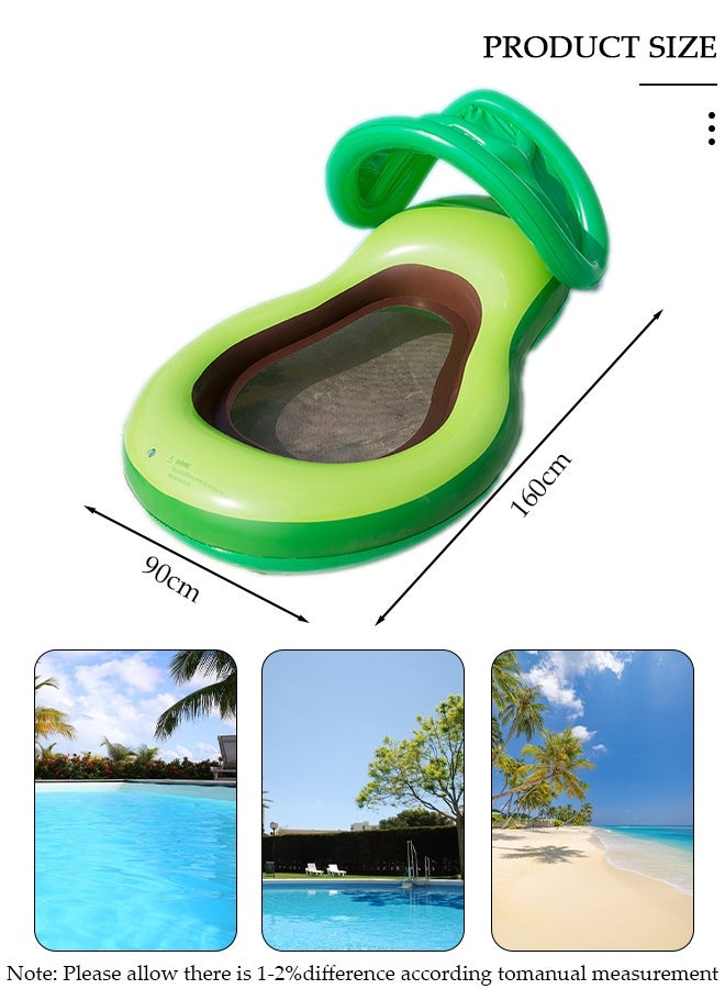 DUNISO عوامات حمام السباحة، عوامات حمام السباحة القابلة للنفخ للرجال والنساء، عوامات مائية قابلة للنفخ، عوامات حمام السباحة للكبار، كرسي استلقاء، سرير عائم، عوامات حمام السباحة المبردة، عوامات حفلات الصيف - Image 2