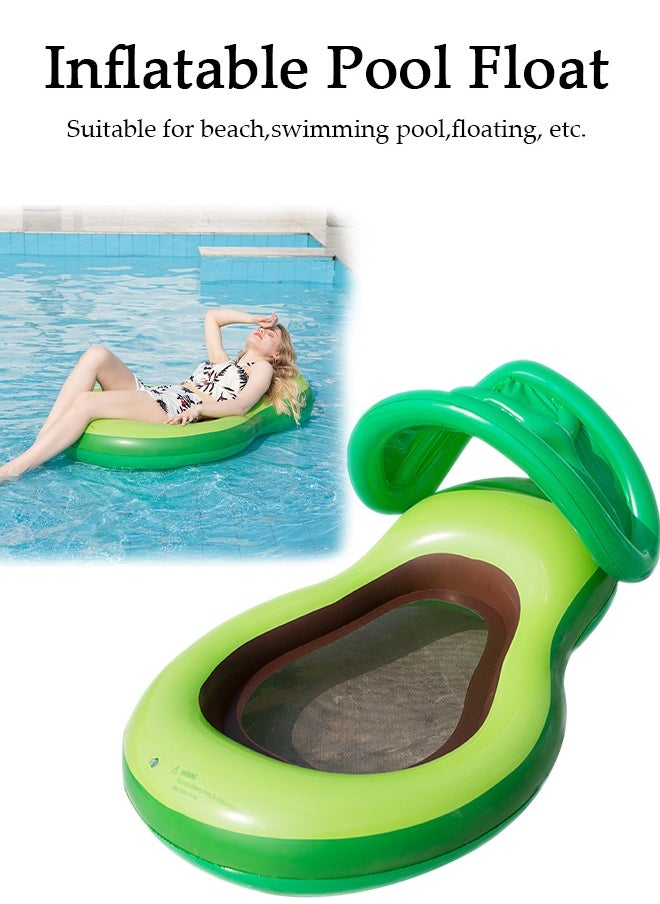 DUNISO - Pool Floats, Inflatable Pool Float Rafts for Men and Women, Water Inflatable Hole Floats Rafts Adult Swimming Pool Reclining Chair Float Bed, Cooling Pool Float Summer Party Floats - Image 1