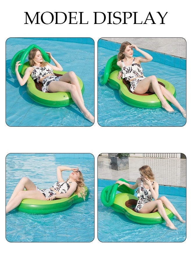 DUNISO - Pool Floats, Inflatable Pool Float Rafts for Men and Women, Water Inflatable Hole Floats Rafts Adult Swimming Pool Reclining Chair Float Bed, Cooling Pool Float Summer Party Floats - Image 1