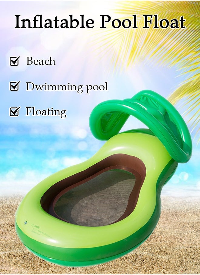 DUNISO - Pool Floats, Inflatable Pool Float Rafts for Men and Women, Water Inflatable Hole Floats Rafts Adult Swimming Pool Reclining Chair Float Bed, Cooling Pool Float Summer Party Floats - Image 1