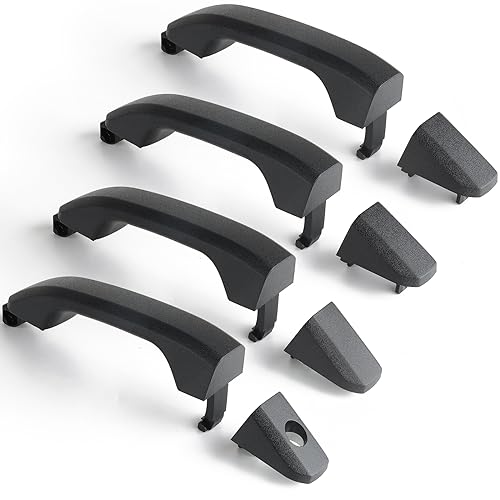 FAERSI Door Handles Exterior Replacements Textured Black Compatible with 20142020 Chevy Chevrolet Silverado Suburban Tahoe GMC Sierra Yukon23236150 22923605 22929464 22929412 22923599 - Image 1