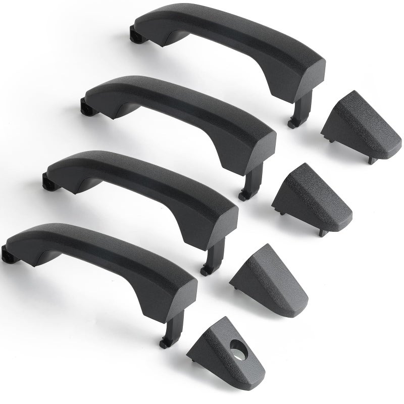 FAERSI Door Handles Exterior Replacements Textured Black Compatible with 20142020 Chevy Chevrolet Silverado Suburban Tahoe GMC Sierra Yukon23236150 22923605 22929464 22929412 22923599 - Image 2
