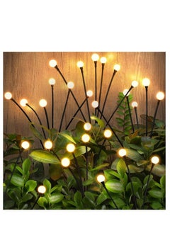 Golden Solar Garden Lights 6Pack, New Upgraded 36LED Solar Lights Outdoor Waterproof, Swaying Solar Powered Firefly Lights,Garden Gift for Pathway Patio Walkway Yard Decorations,  Warm White  - Image 1