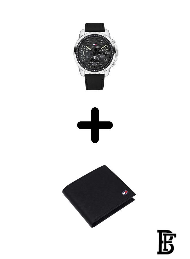 TOMMY HILFIGER Tommy Hilfiger Chronograph Watch 1791563 + Tommy Wallet  - Image 1