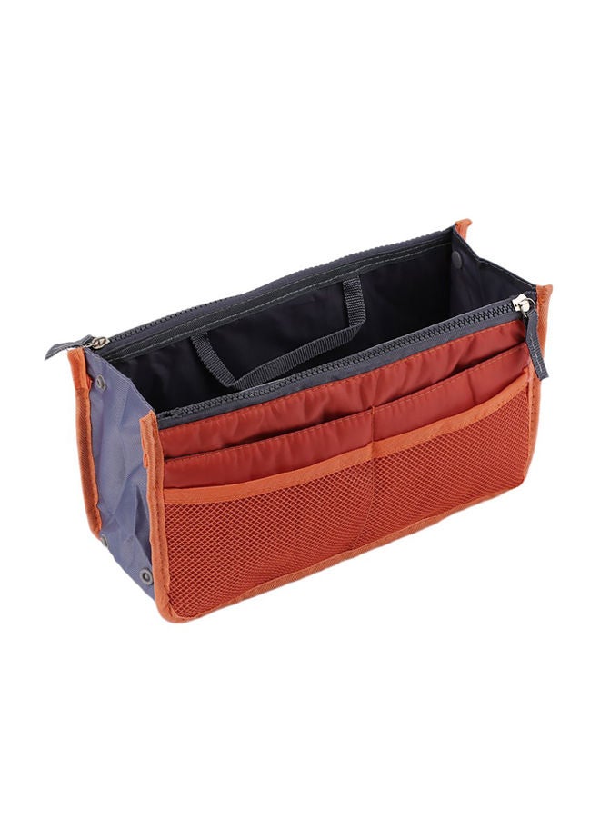 NIBEMINENT Waterproof Cosmetic Bag Orange/Blue/Black - Image 1