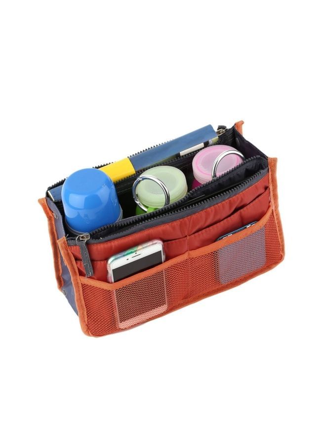 NIBEMINENT Waterproof Cosmetic Bag Orange/Blue/Black - Image 4