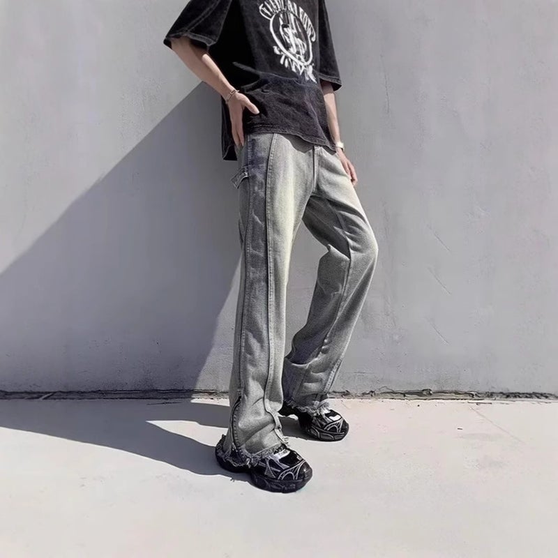 Unisex Classic Denim Jeans Loose Fit Daily Outdoor Wear - Image 3