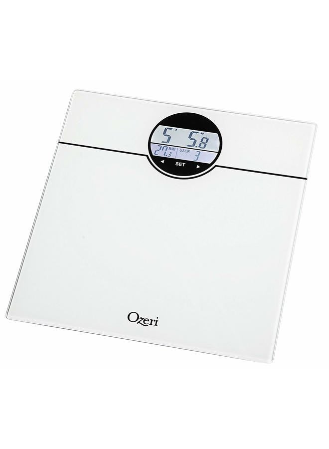 Ozeri WeightMaster 400 lbs Digital Bath Scale with BMI and Weight Change Detection, White, 1 Count - Image 3