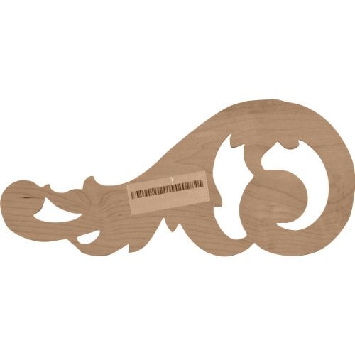 Ekena Millwork ONL07X03X01SWAL Small Swaying Scrolls (Pair) Wood Onlays, 7 1/8"W x 3 1/8"H x 5/8"D (Each Side), Alder - Image 3