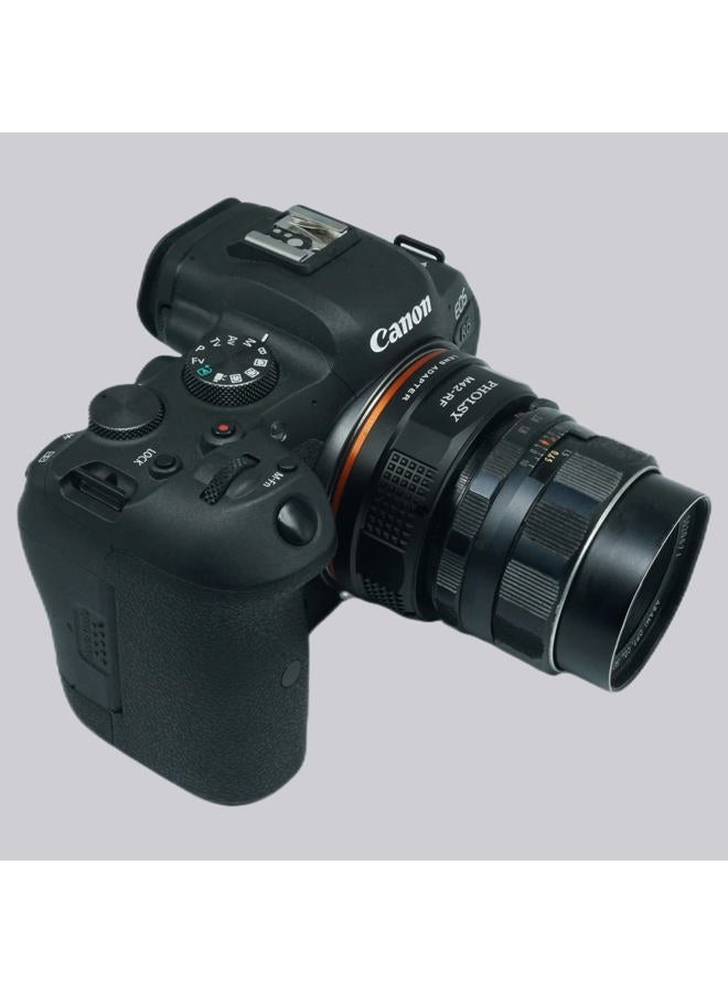 PHOLSY M42 to EOS RF-Mount Adapter Compatible with M42 42mm Screw Mount Lens to Canon EOS RF Mount Camera Body for EOS R8, R50, R6 Mark II, R7, R10, R3, R5, EOS R5C, EOS R6, EOS R, EOS RP - Image 2