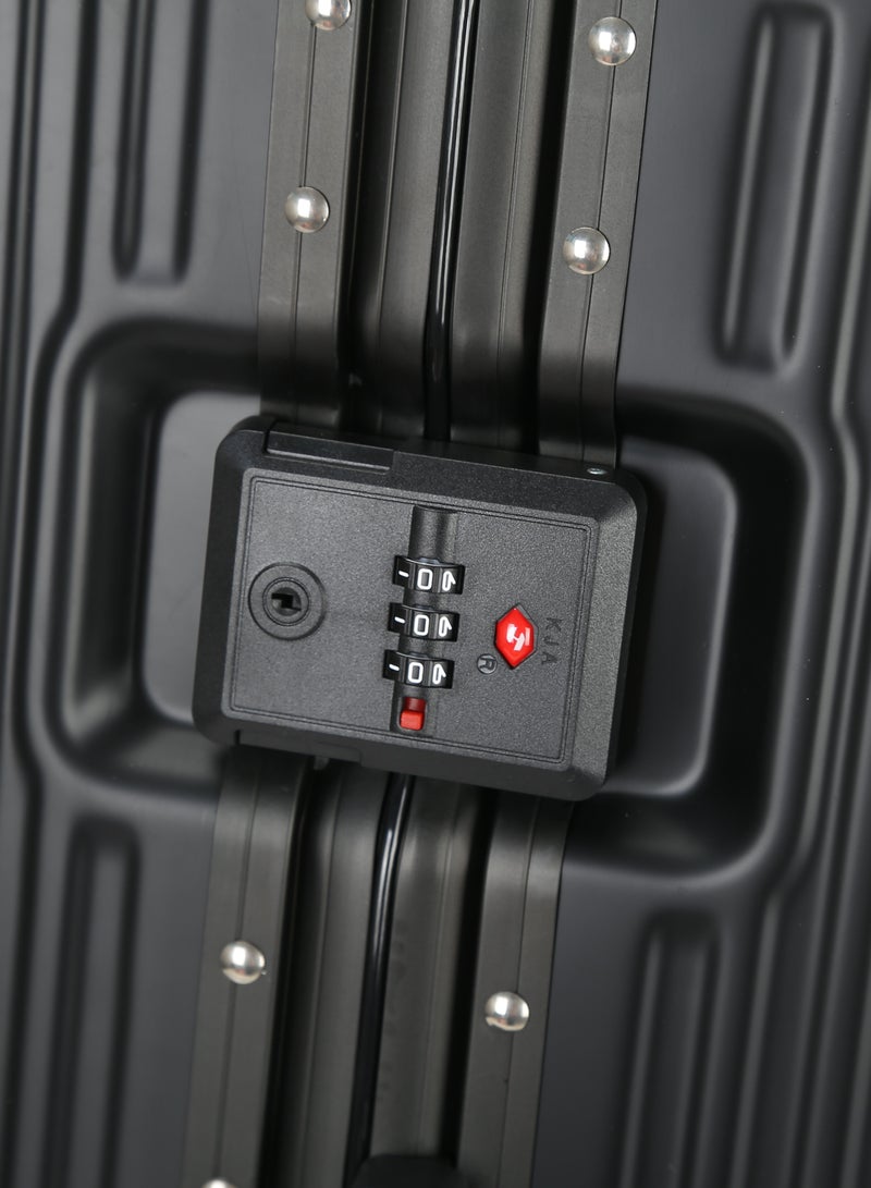 VIPTOUR PC Hard Side Zipperless Luggage Set of 3 PCS TSA Lockable Travel Suitcase With Cup Holder 20/25/29 Inches - Image 5