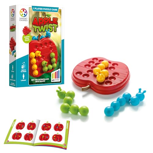 SmartGames لعبة ألغاز المنطق الذكية Apple Twist مع 60 تحديًا للأعمار من 5 سنوات - Image 1