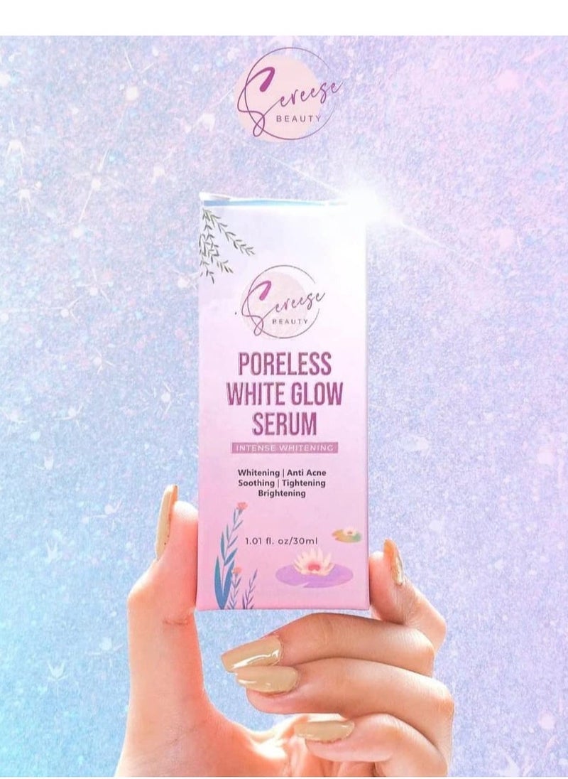 Sereese BEAUTY Poreless White Glow Serum, Intense Whitening, Anti-Acne, Soothing, Tightening, and Brightening Formula for Radiant, Blemish-Free Skin, 30ml  - Image 2