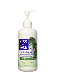 Kiss My Face Anti-Stress Woodland Pine & Ginseng Shower Gel - Rejuvenate Your Mood With Ginseng & Woodland Pine - Antioxidant Blend of Olive Oil, Aloe & Vitamin E - 16 fl oz Bottle - pzsku/ZE80D206CDE69CEB55457Z/45/_/1740342810/0861c2b8-353c-48f1-b302-cdf5e3d693a4