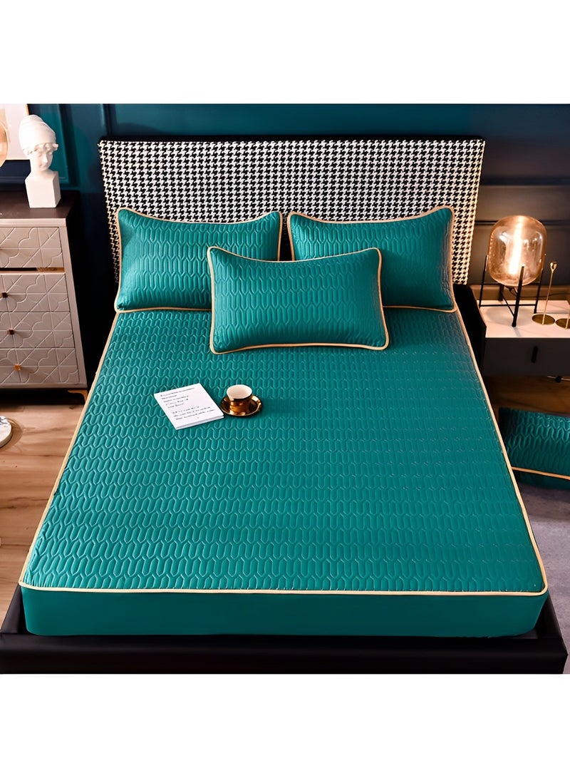 REOCLE Mattress Protector Breathable Noiseless Washable Bed Mattress Cover Air Fabric Cooling Mattress Pad Cover  - Image 2