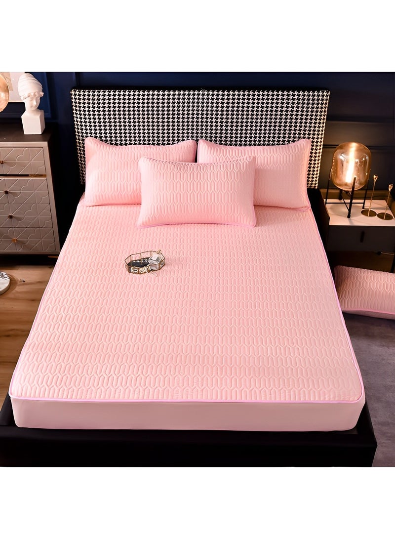 REOCLE Mattress Protector Breathable Noiseless Washable Bed Mattress Cover Air Fabric Cooling Mattress Pad Cover  - Image 3