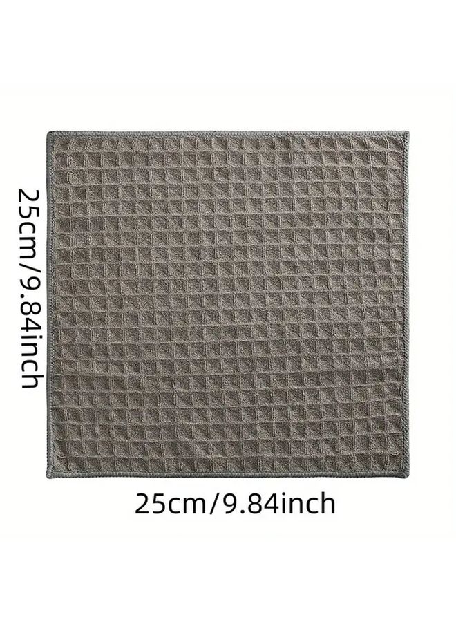 8pcs Khaki Barista Towels Absorbent Lint Free Cloth for Coffee Tea Shops Cleaning Milk Spills - Image 3