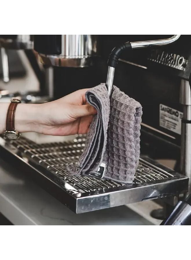 8pcs Khaki Barista Towels Absorbent Lint Free Cloth for Coffee Tea Shops Cleaning Milk Spills - Image 5